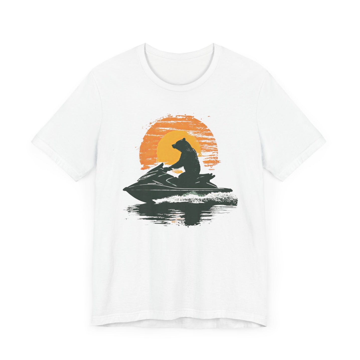 JetSki Bear Unisex Jersey Short Sleeve Tee