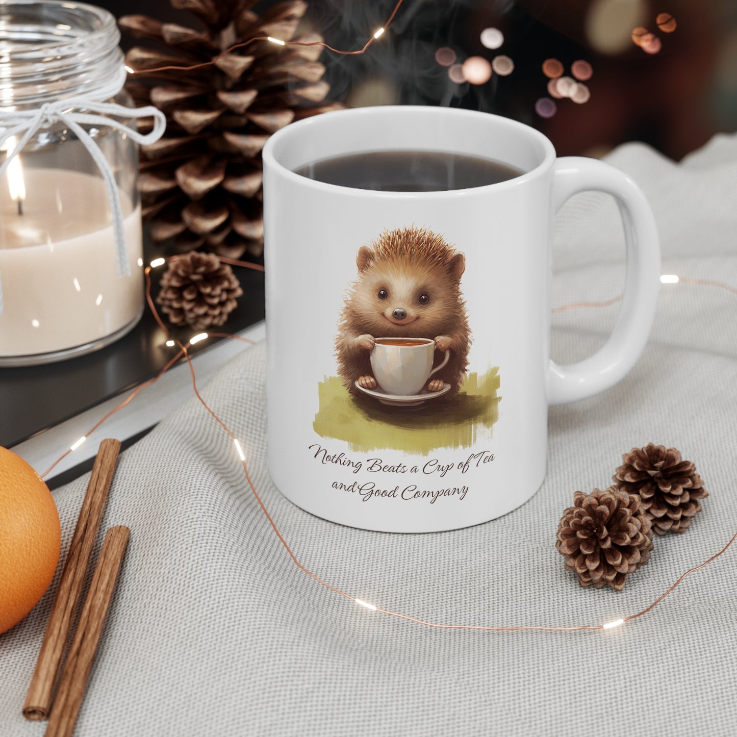 Nothing Beats a Cup of Tea and Good Company Ceramic Mug