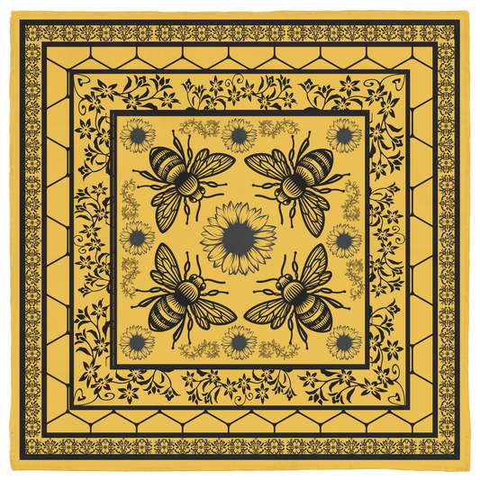 Bumblebees and Sunflowers Bandana