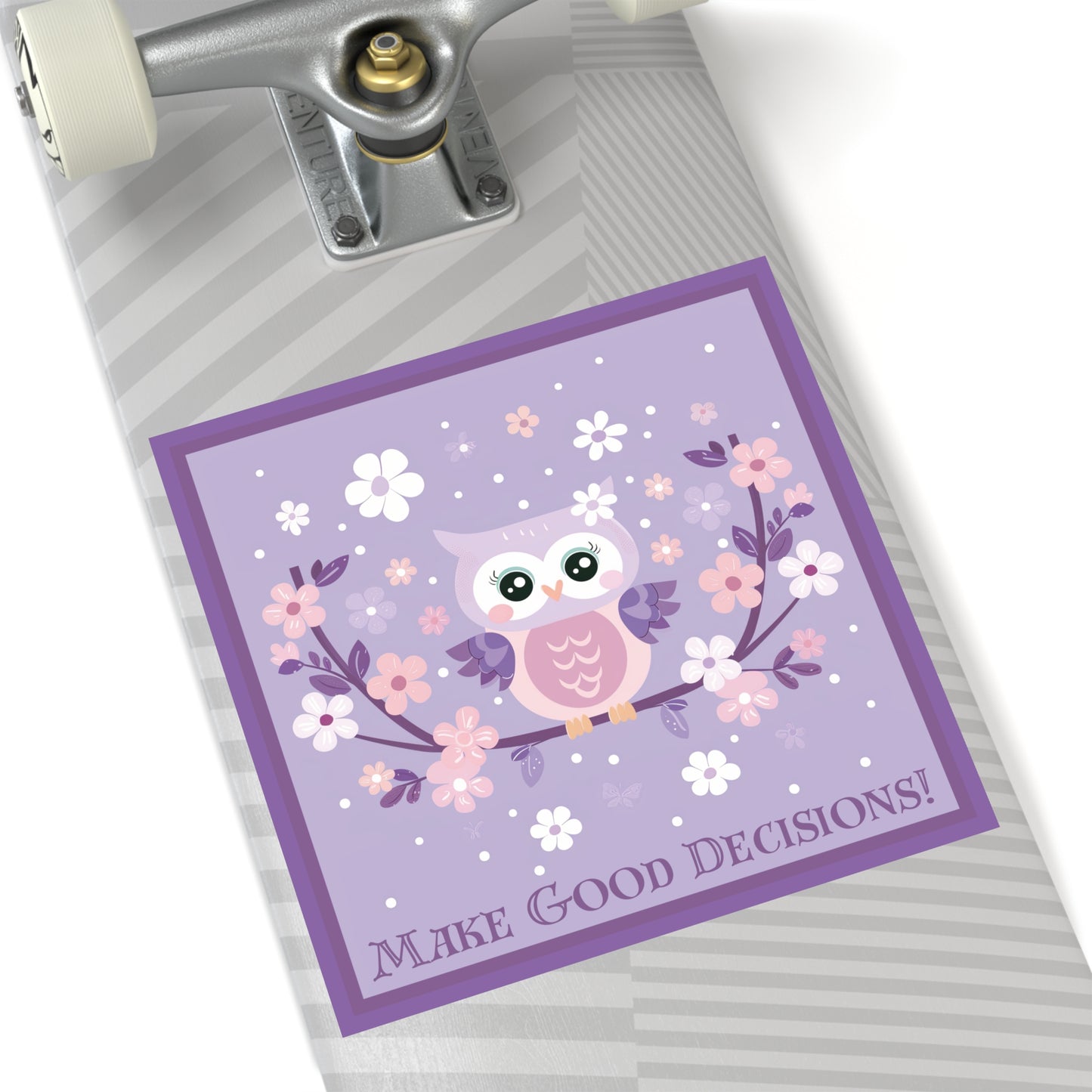 Make Good Decisions Owl Stickers, Indoor\Outdoor