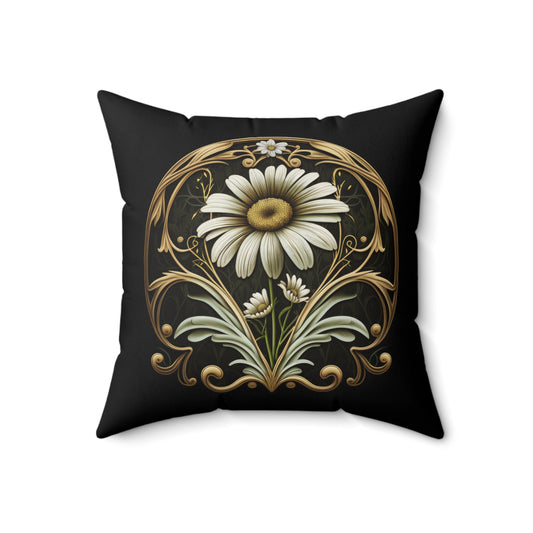 Art Nouveau Daisy Pillow