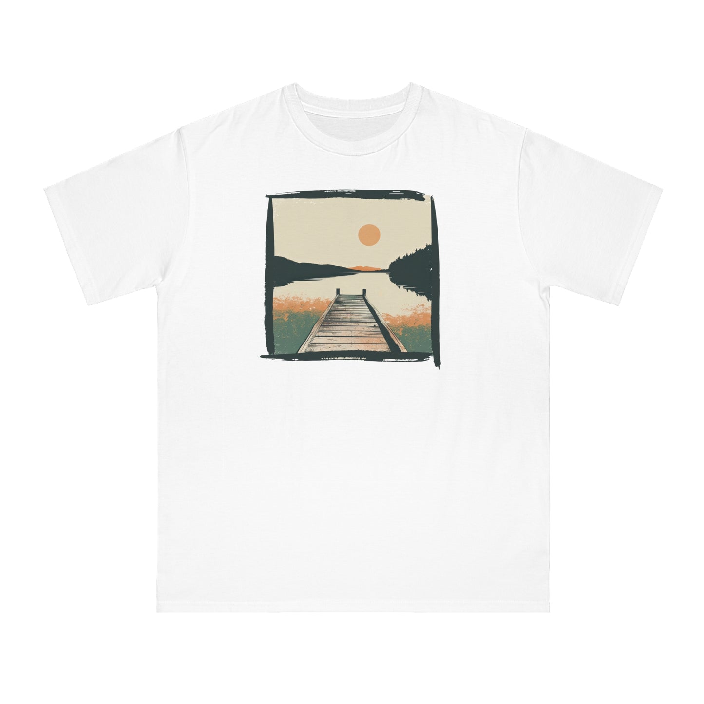 Summer Sunset Lake Organic Unisex Classic T-Shirt