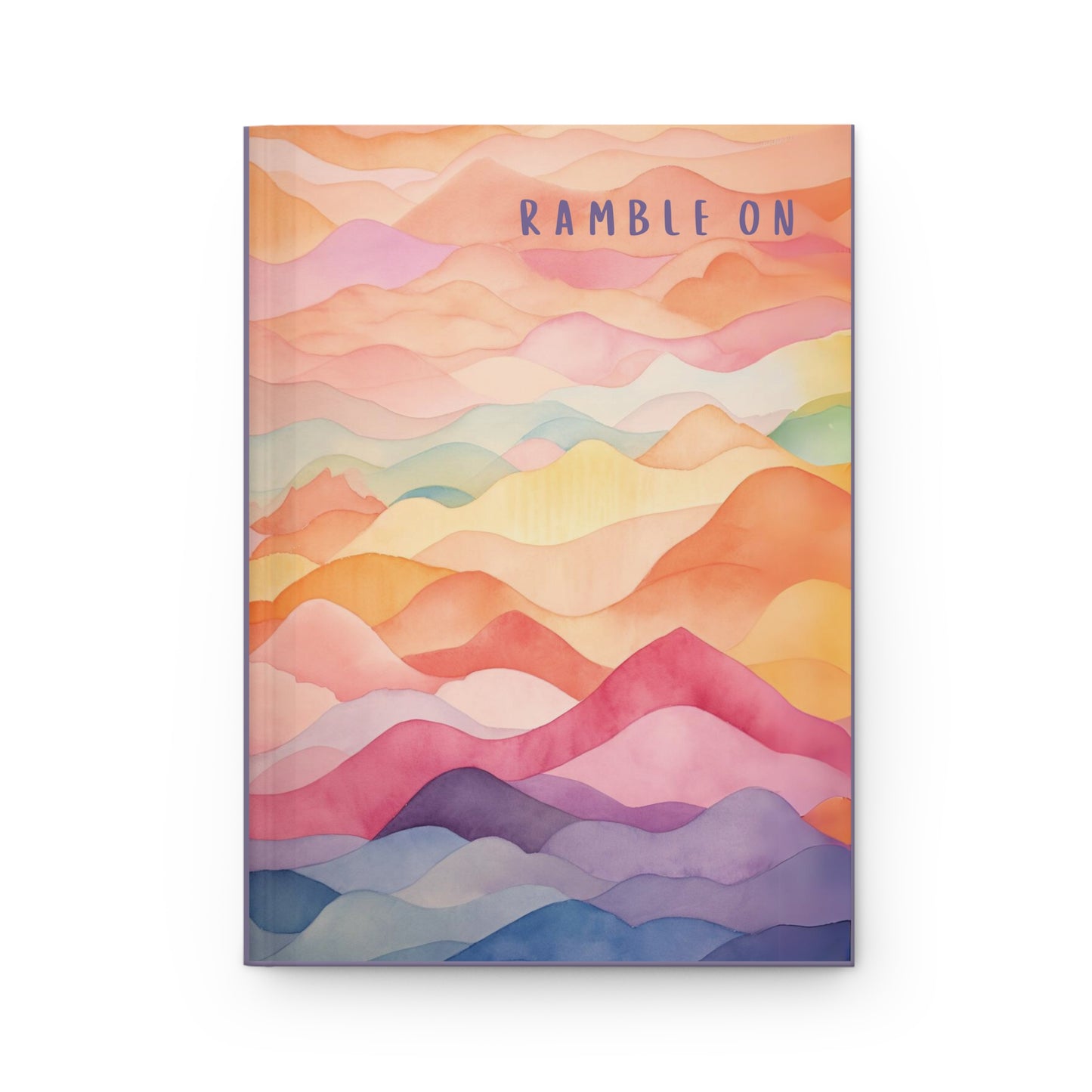 Ramble On Watercolor Mountains Hardcover Journal