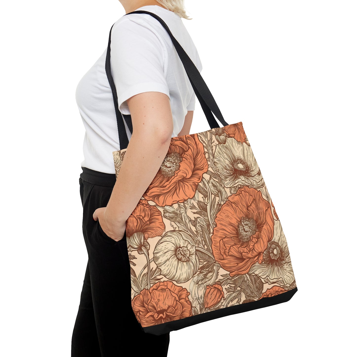 Poppies Toile Tote Bag