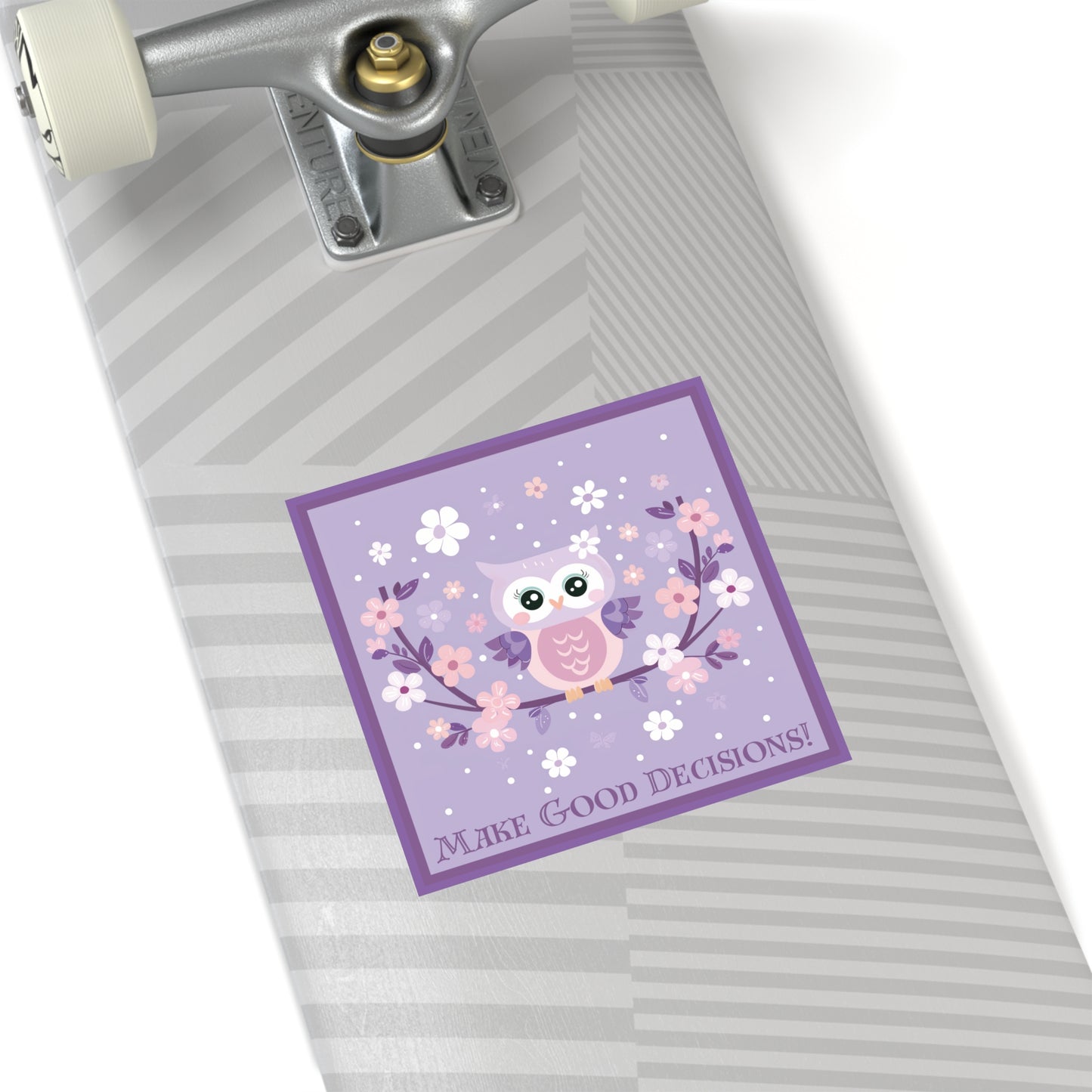 Make Good Decisions Owl Stickers, Indoor\Outdoor