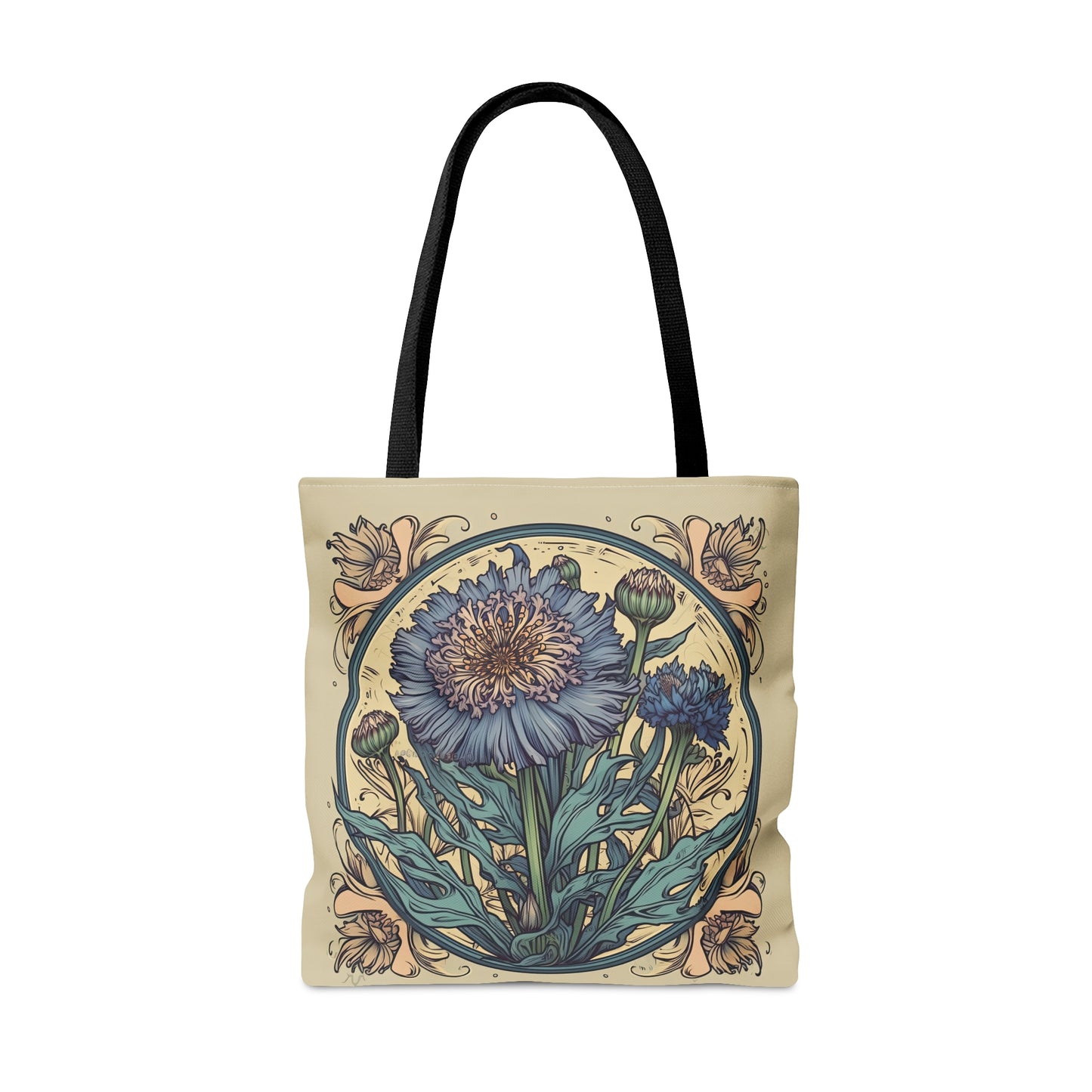 Art Nouveau Cornflower Tote Bag