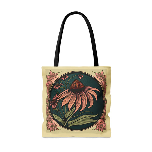 Art Nouveau Coneflower Tote Bag