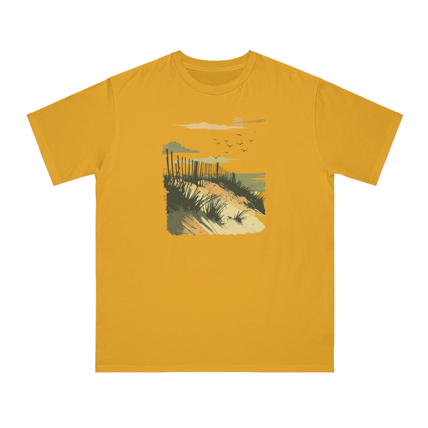 Vintage Beach Dunes Organic Unisex Classic T-Shirt