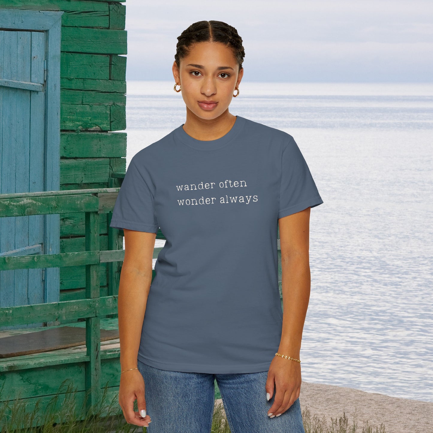 wander often wonder always Unisex Garment-Dyed T-shirt