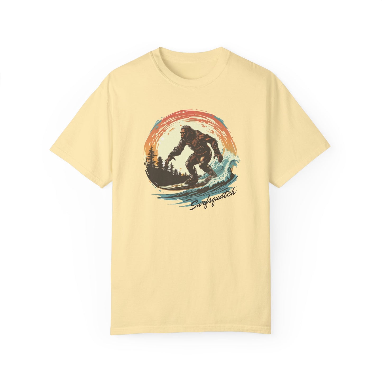 Vintage Vibes SurfSquatch Unisex Garment-Dyed T-shirt