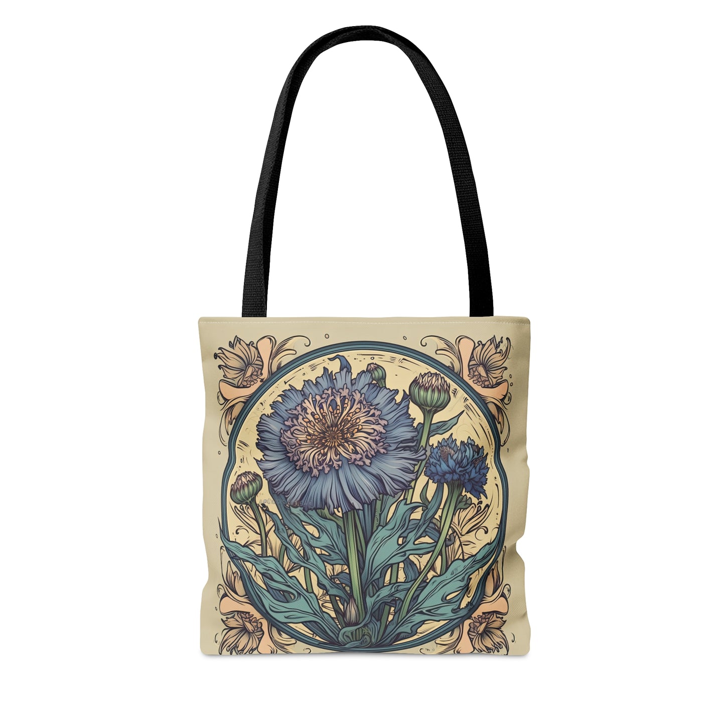 Art Nouveau Cornflower Tote Bag