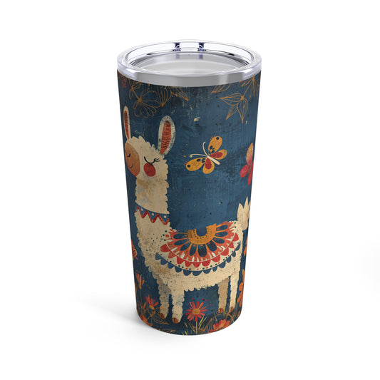 Boho Floral Drama Llama Tumbler 20oz