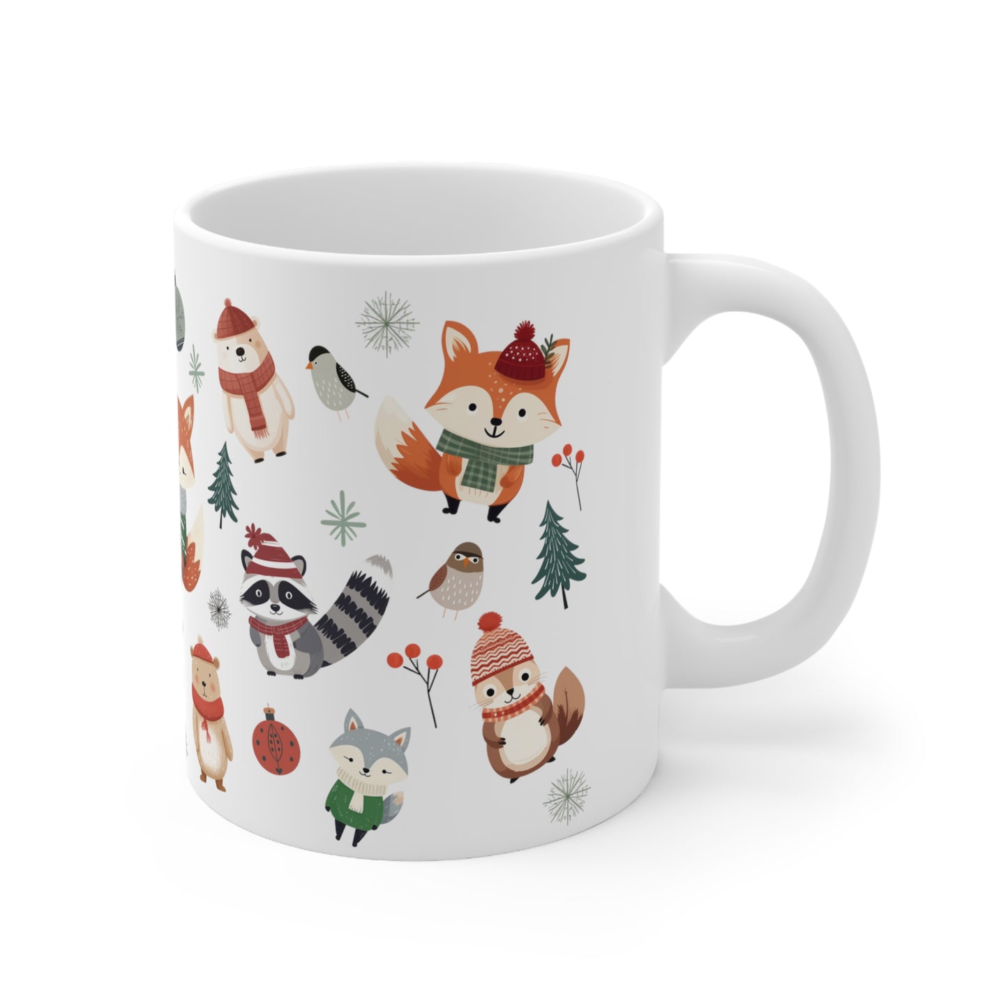 Cozy Woodland Friends Ceramic Mug 11oz