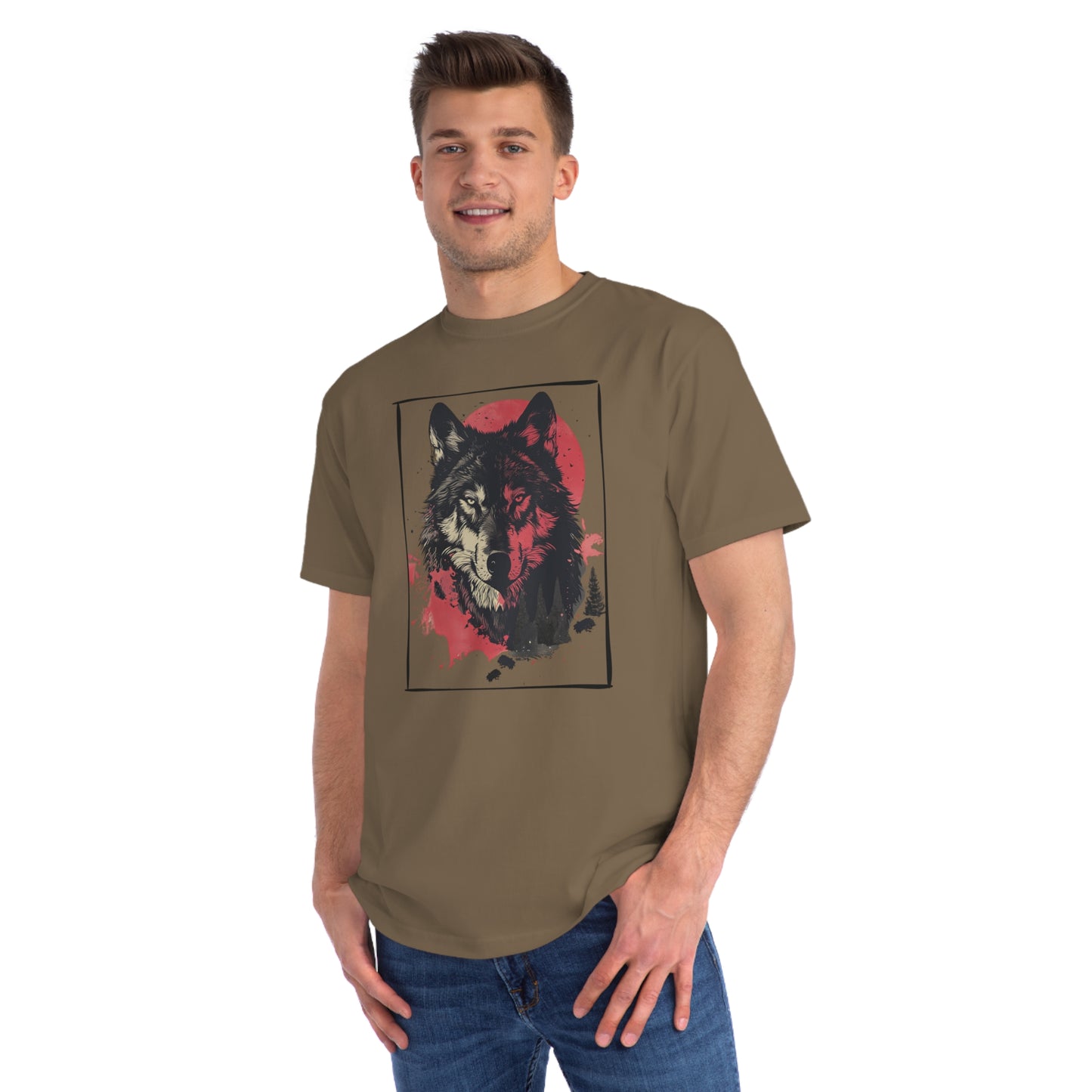 Red Wolf Eco-Friendly Organic Unisex Classic T-Shirt