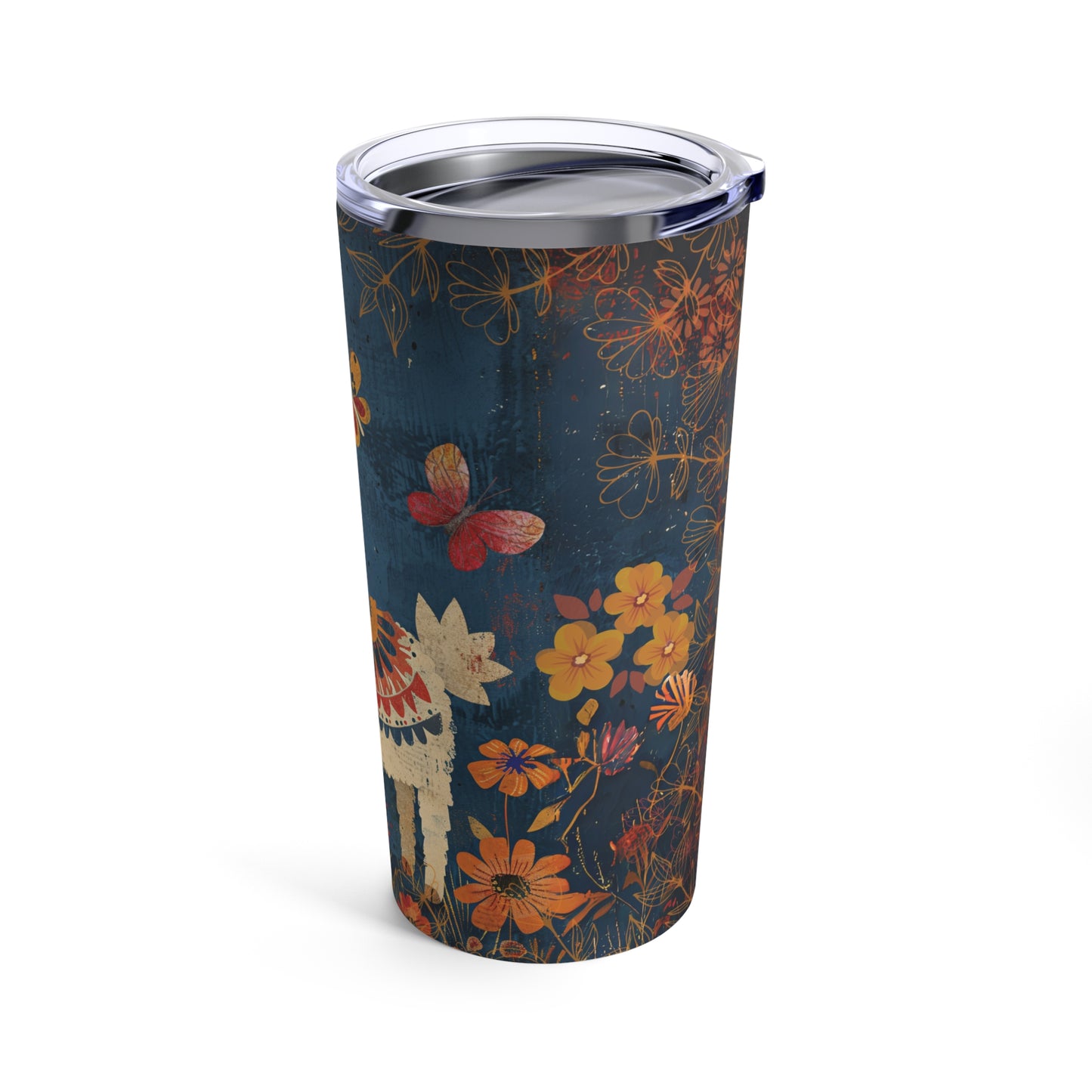 Boho Floral Drama Llama Tumbler 20oz