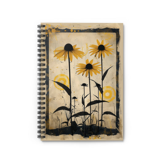 Rudbeckia Art Spiral Notebook - Ruled Line