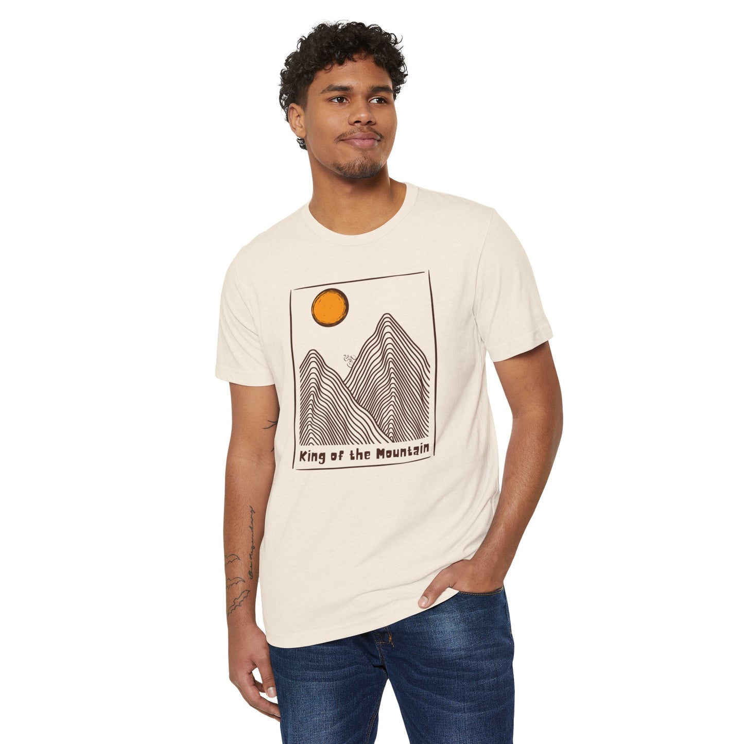 King of the Mountain Cycling Eco-friendly Unisex T-Shirt