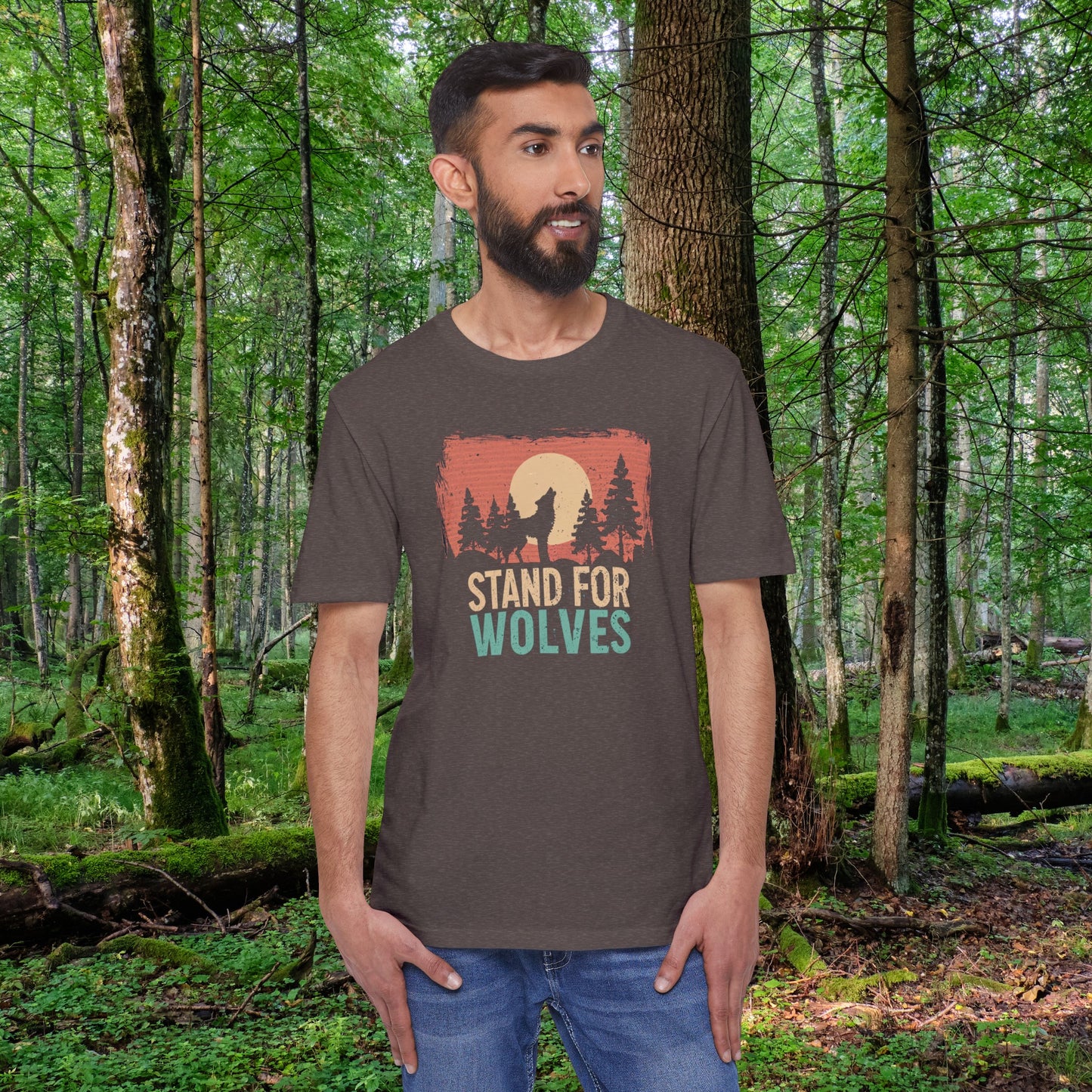 Stand For Wolves Eco-Friendly Unisex District® Re-Tee® Shirt