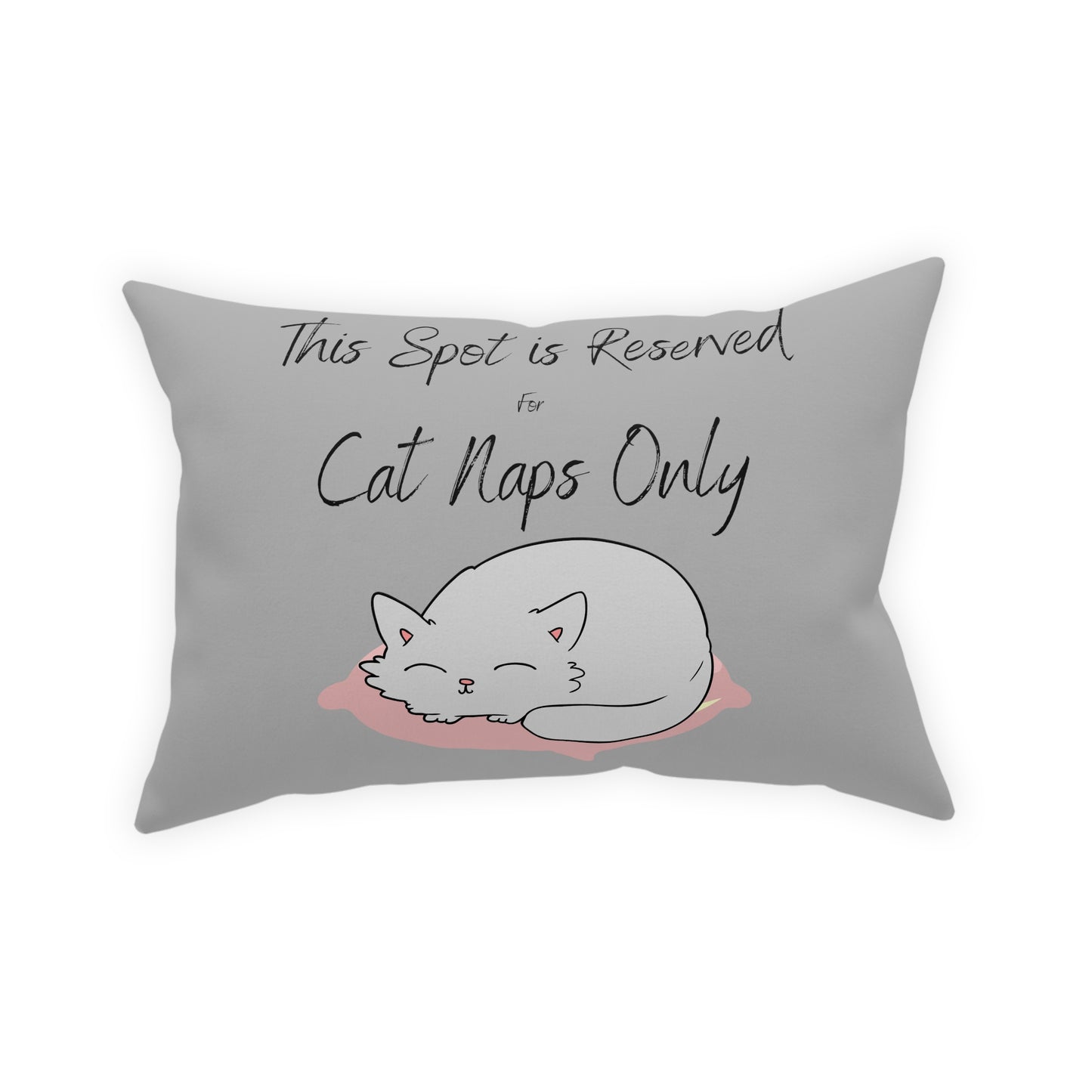 This Spot is Reserved for Cat Naps Only Broadcloth Pillow