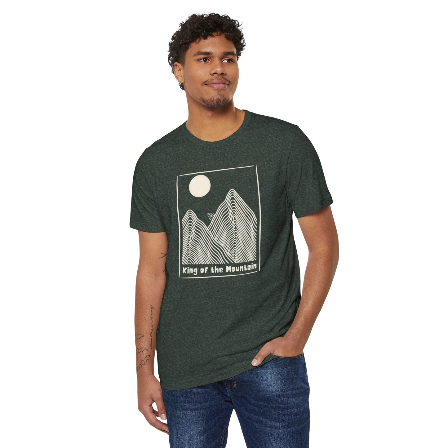 King of the Mountain Cycling Eco-friendly Unisex T-Shirt