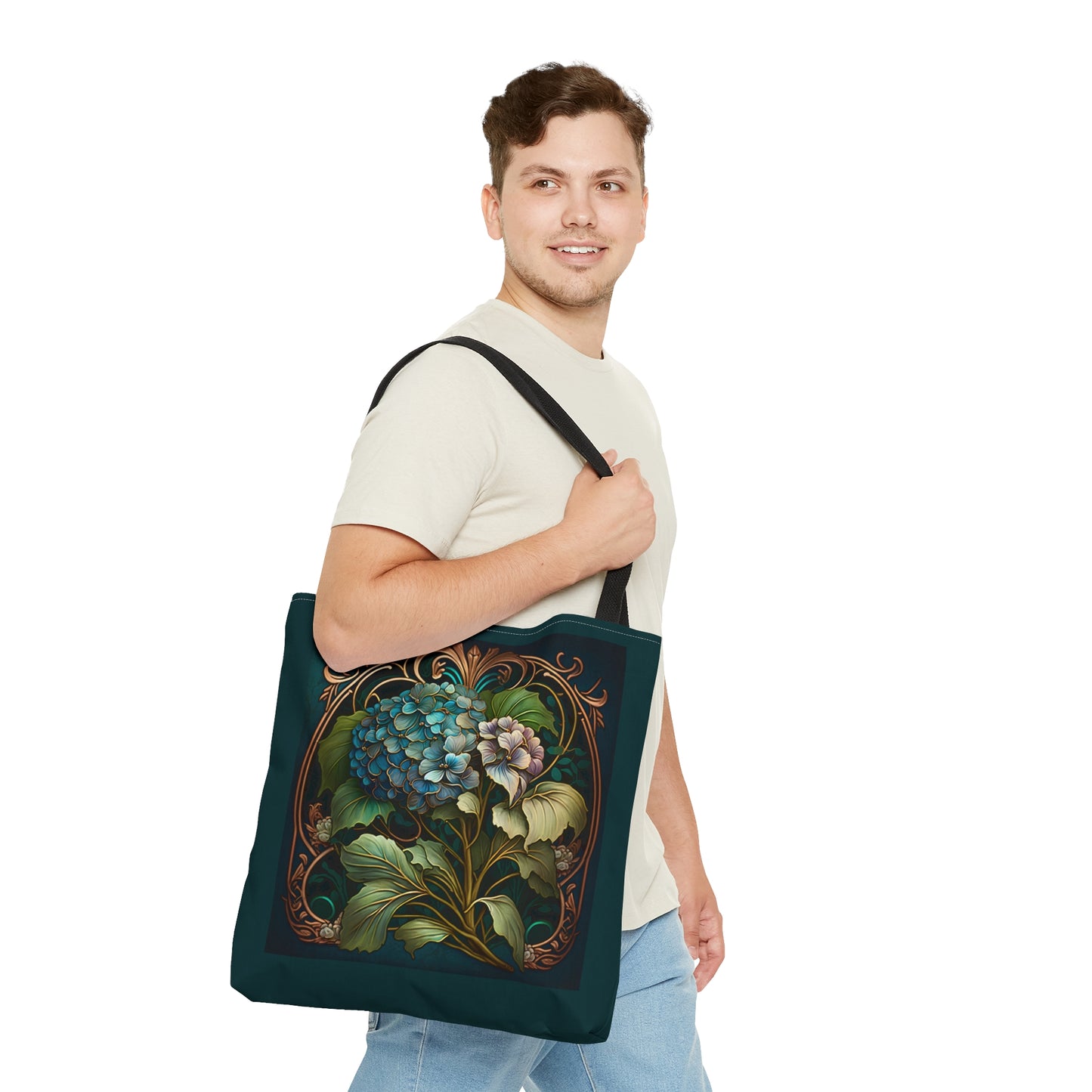 Art Nouveau Hydrangea Tote Bag