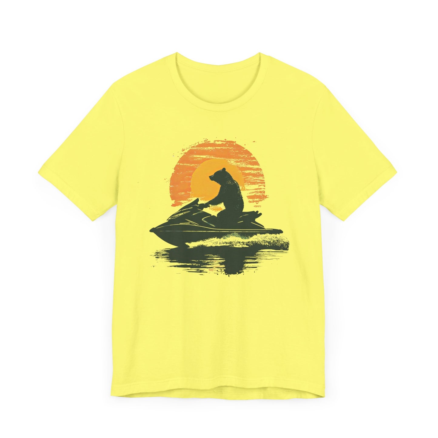 JetSki Bear Unisex Jersey Short Sleeve Tee