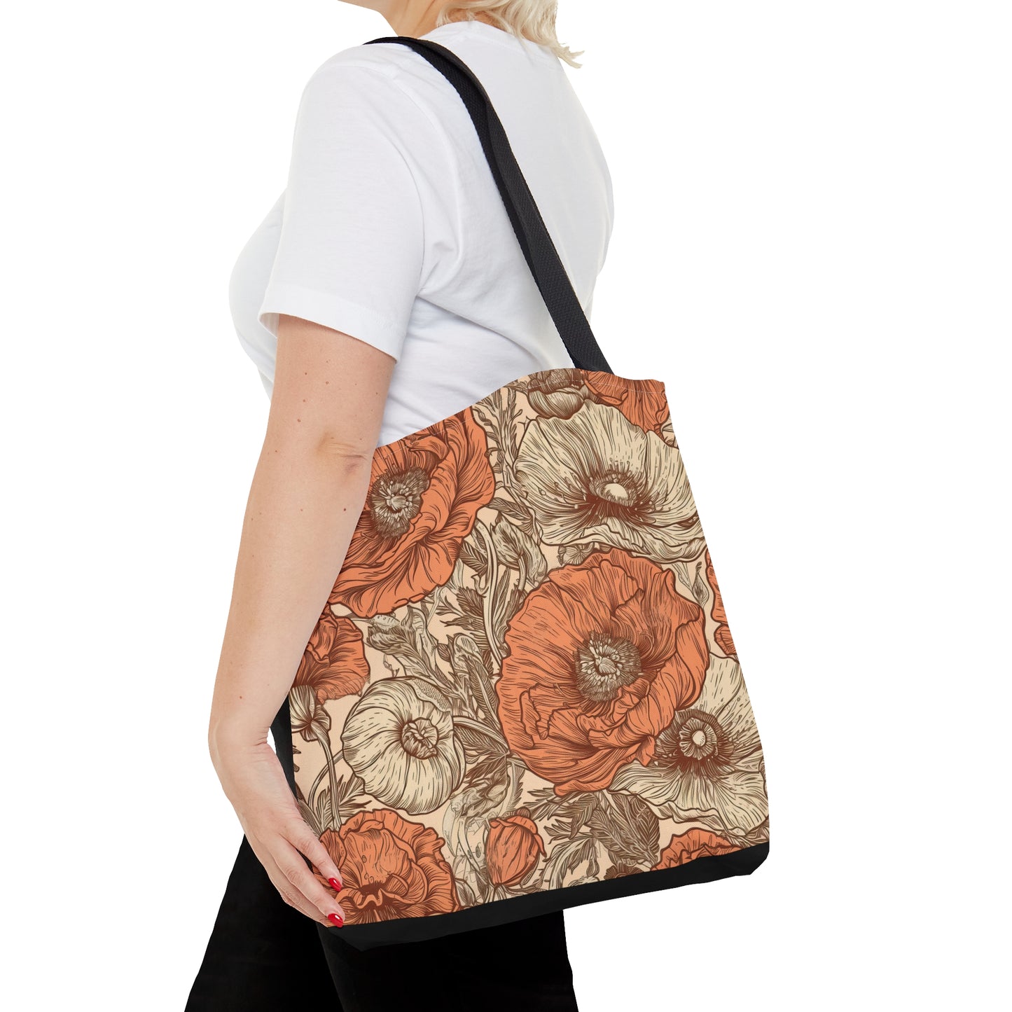 Poppies Toile Tote Bag