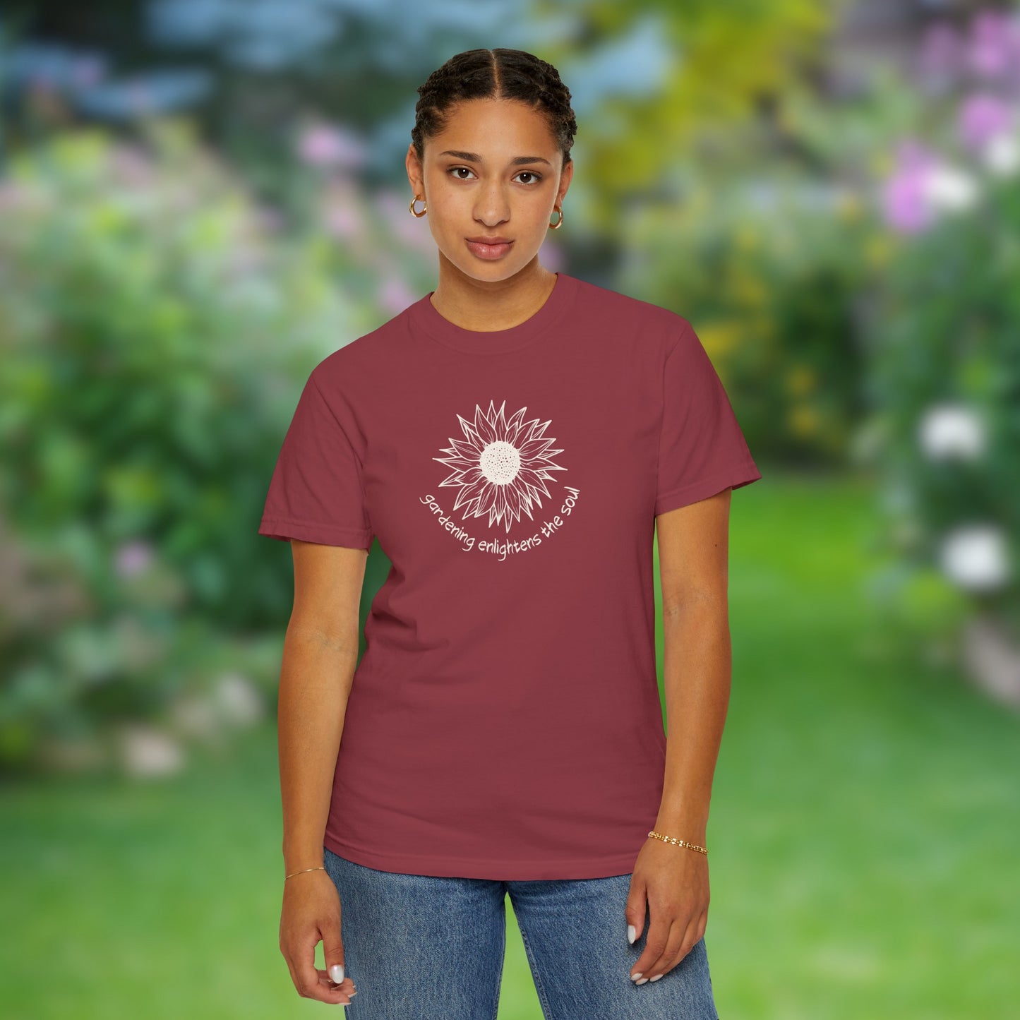 Gardening Enlightens the Soul Unisex Garment-Dyed T-shirt