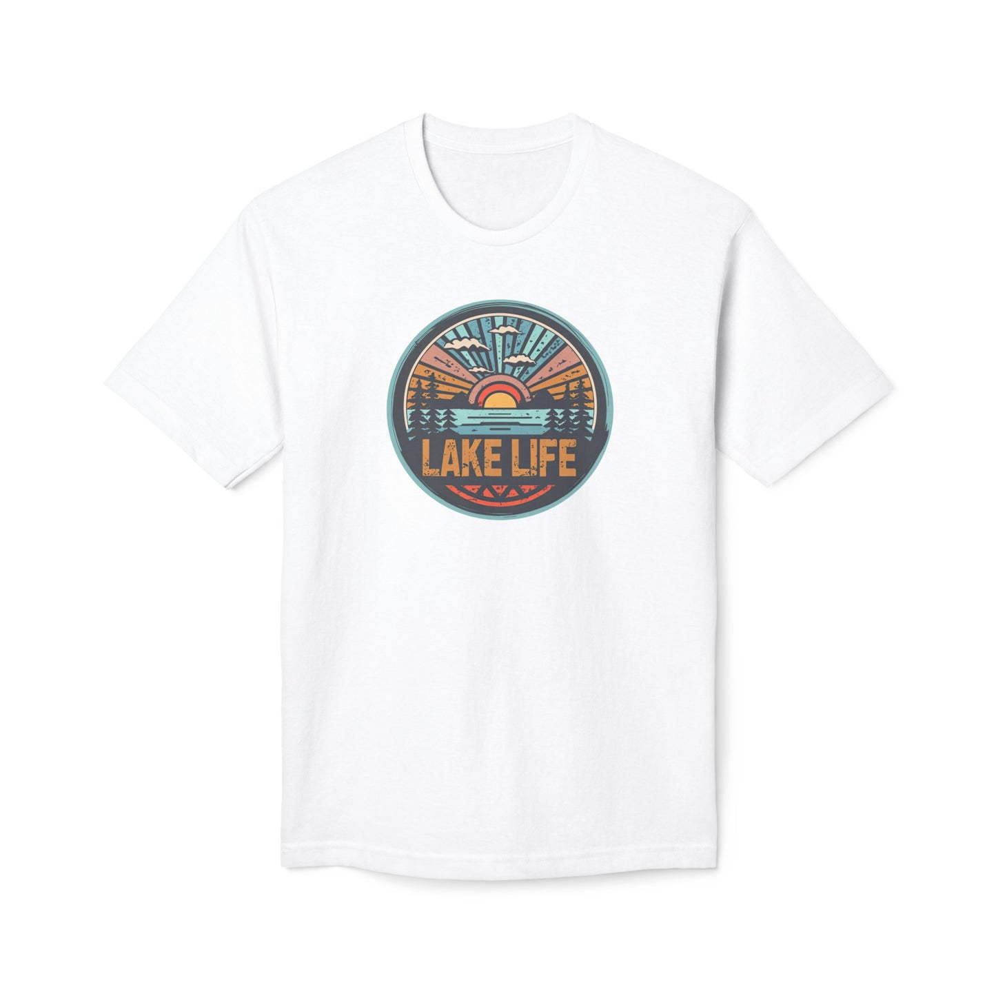 Vintage Lake Life Unisex Midweight T-shirt, Made in US