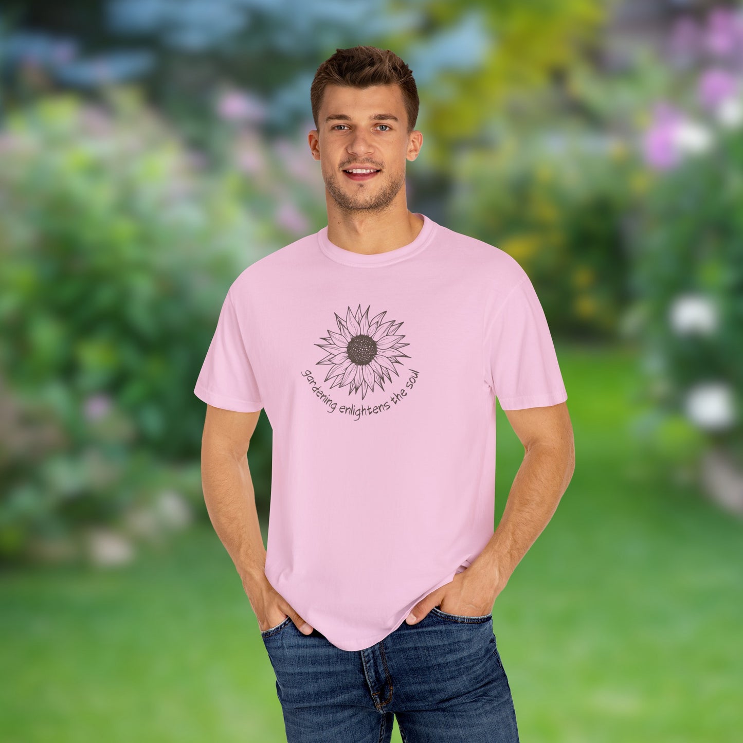 Gardening Enlightens the Soul Unisex Garment-Dyed T-shirt