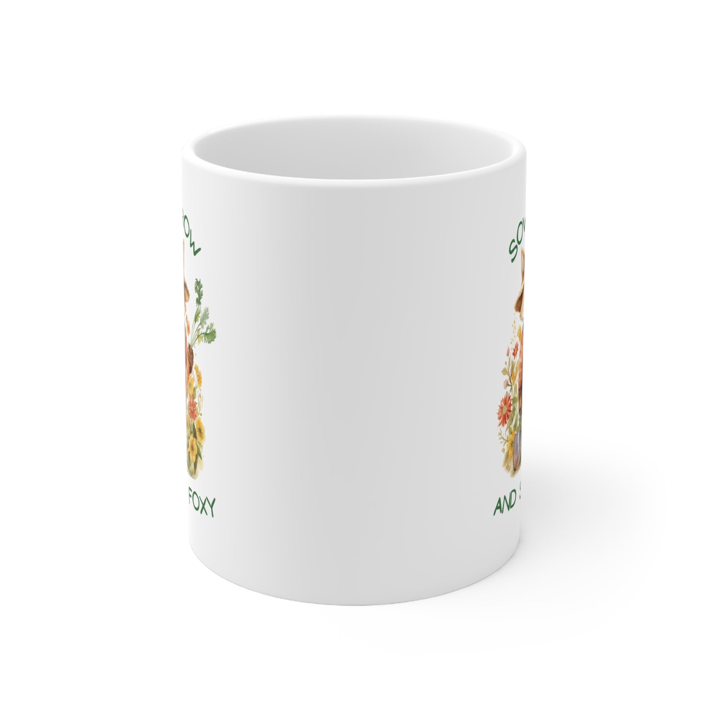 Sow, Grow and Stay Foxy Ceramic Mug