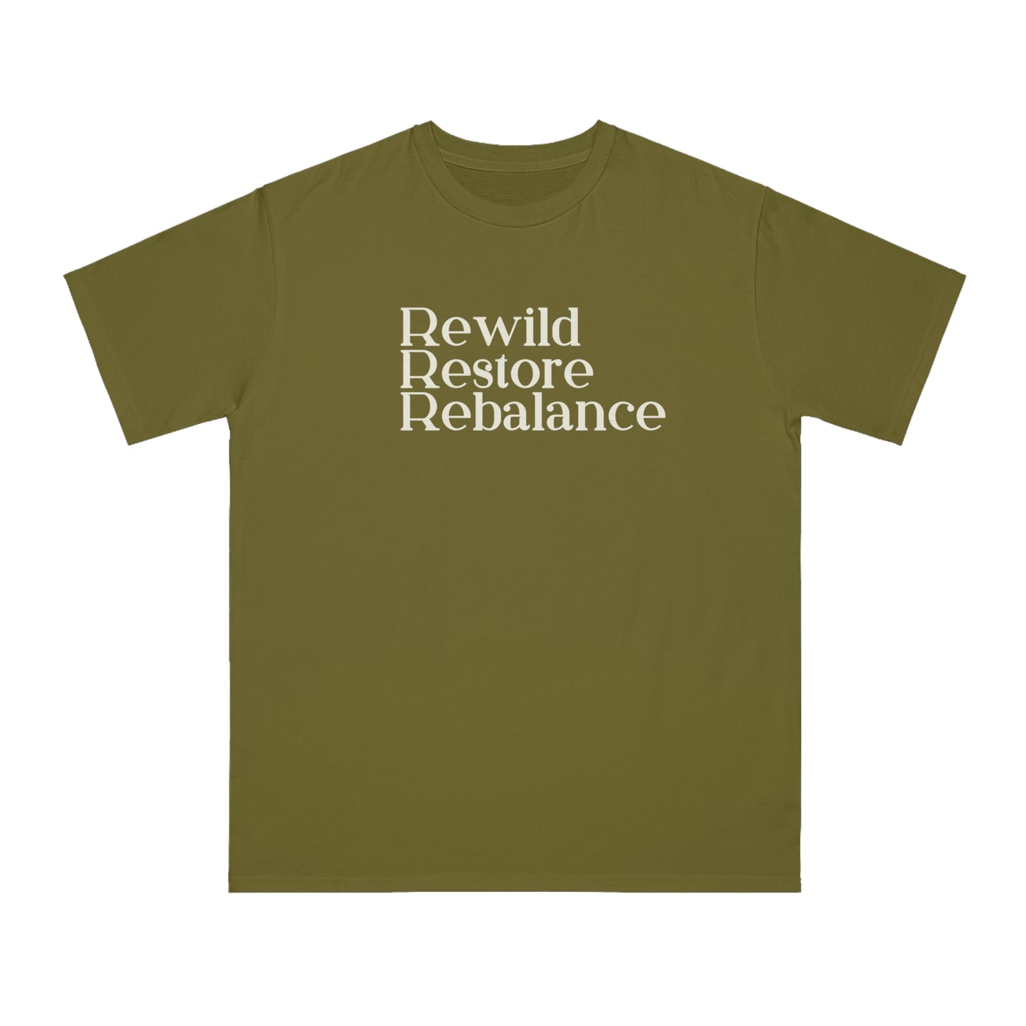 Rewild Restore Rebalance Eco-Friendly Organic Unisex  T-Shirt