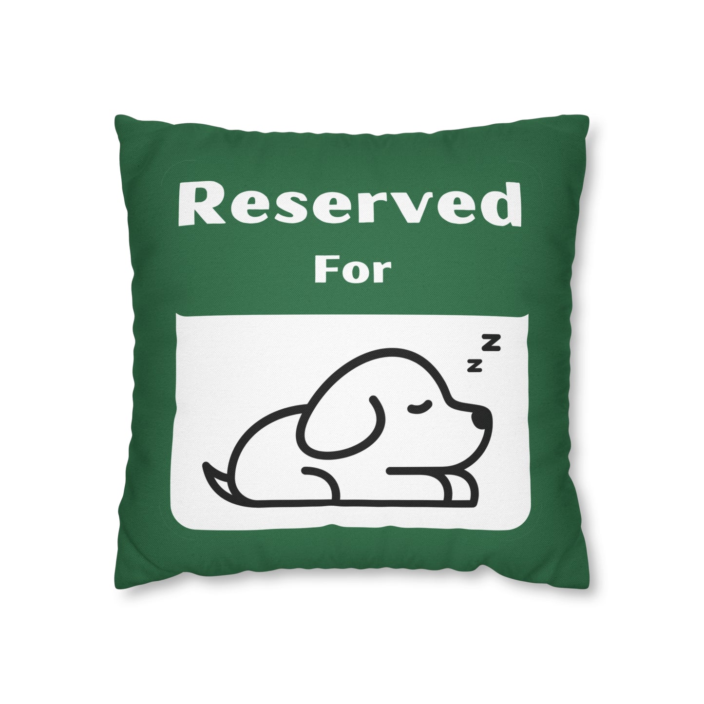 Reserved for Napping Dog Spun Polyester Square Pillow Case