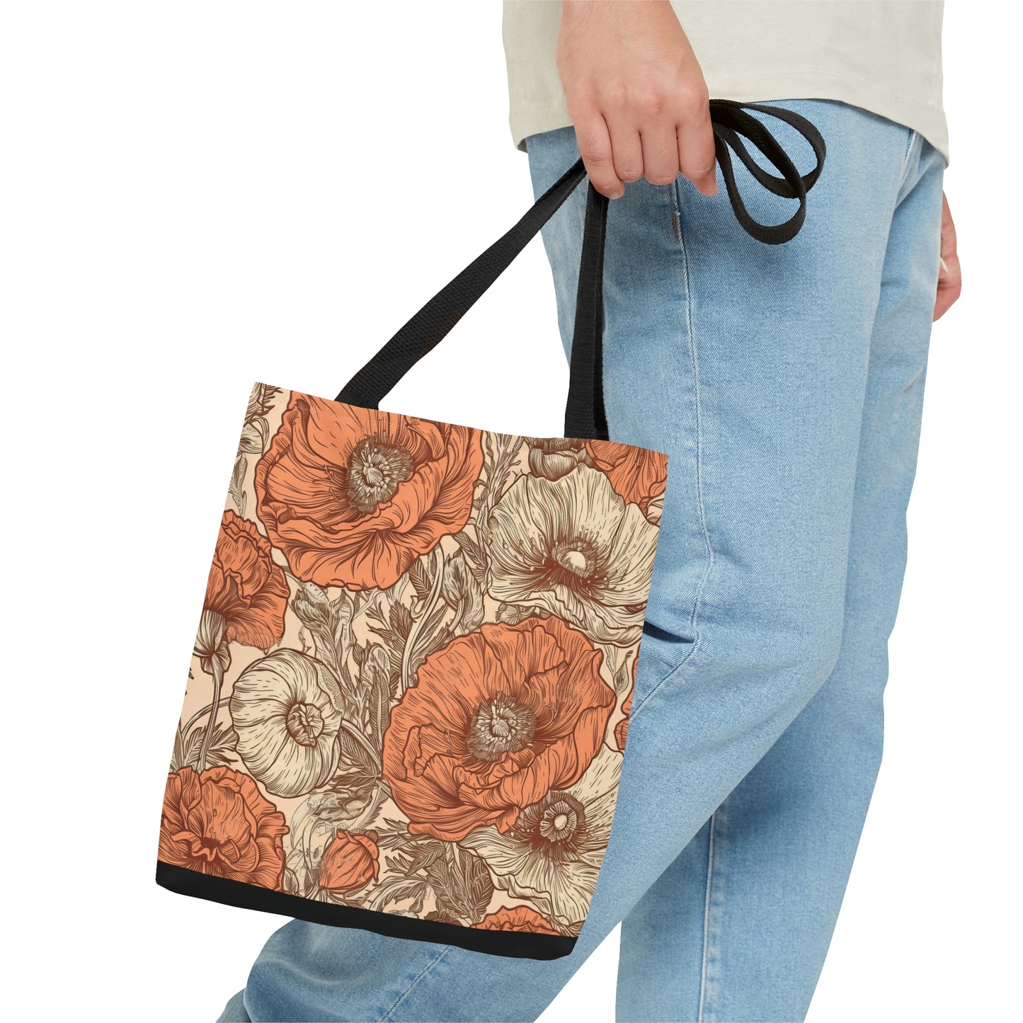 Poppies Toile Tote Bag