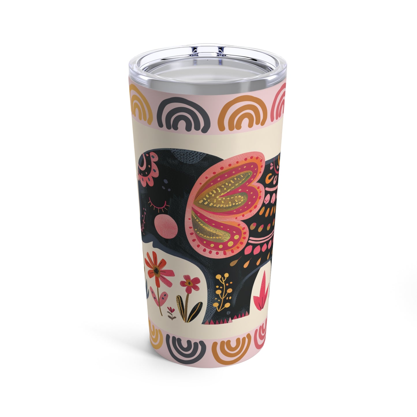 Super Cute Boho Elephant Tumbler 20oz