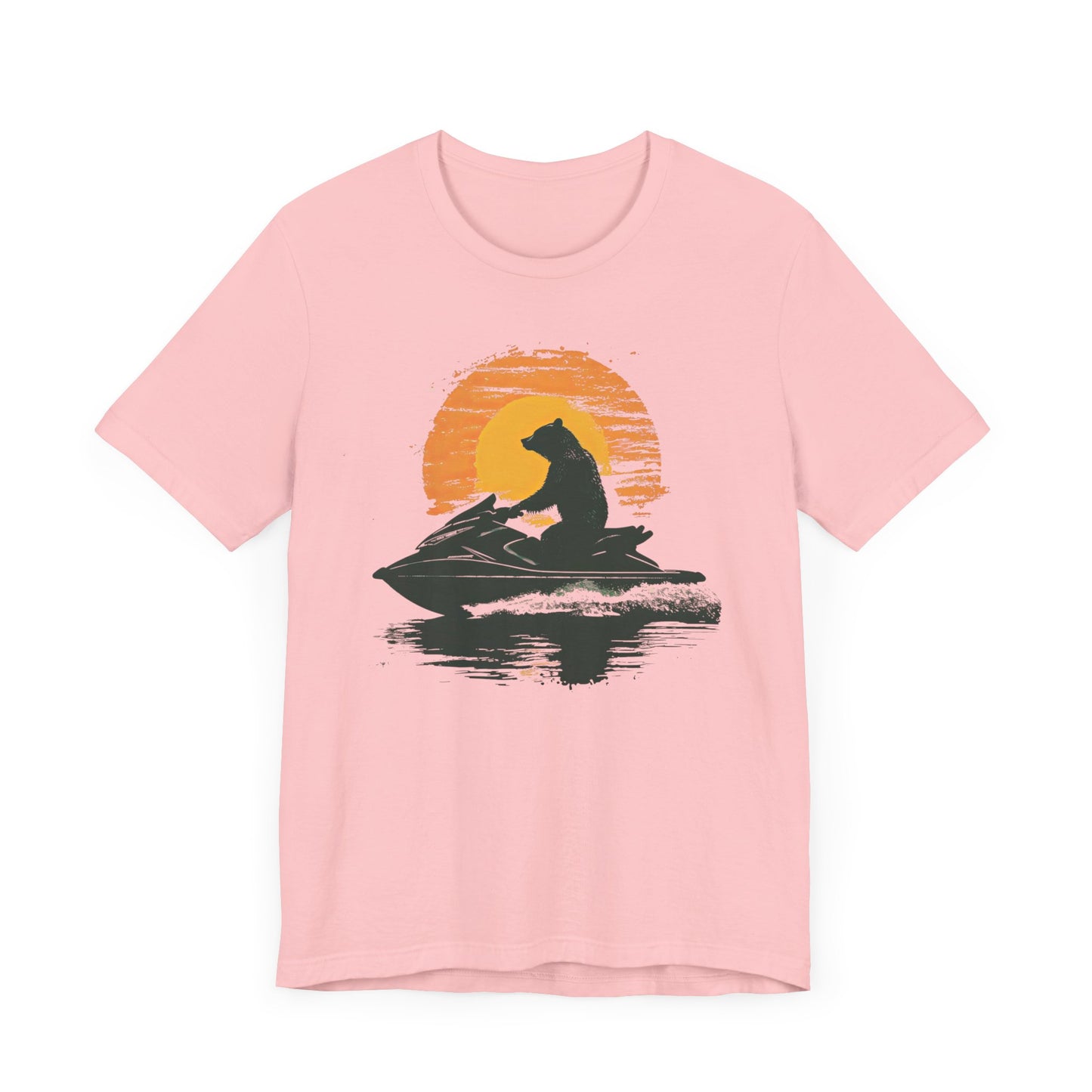 JetSki Bear Unisex Jersey Short Sleeve Tee