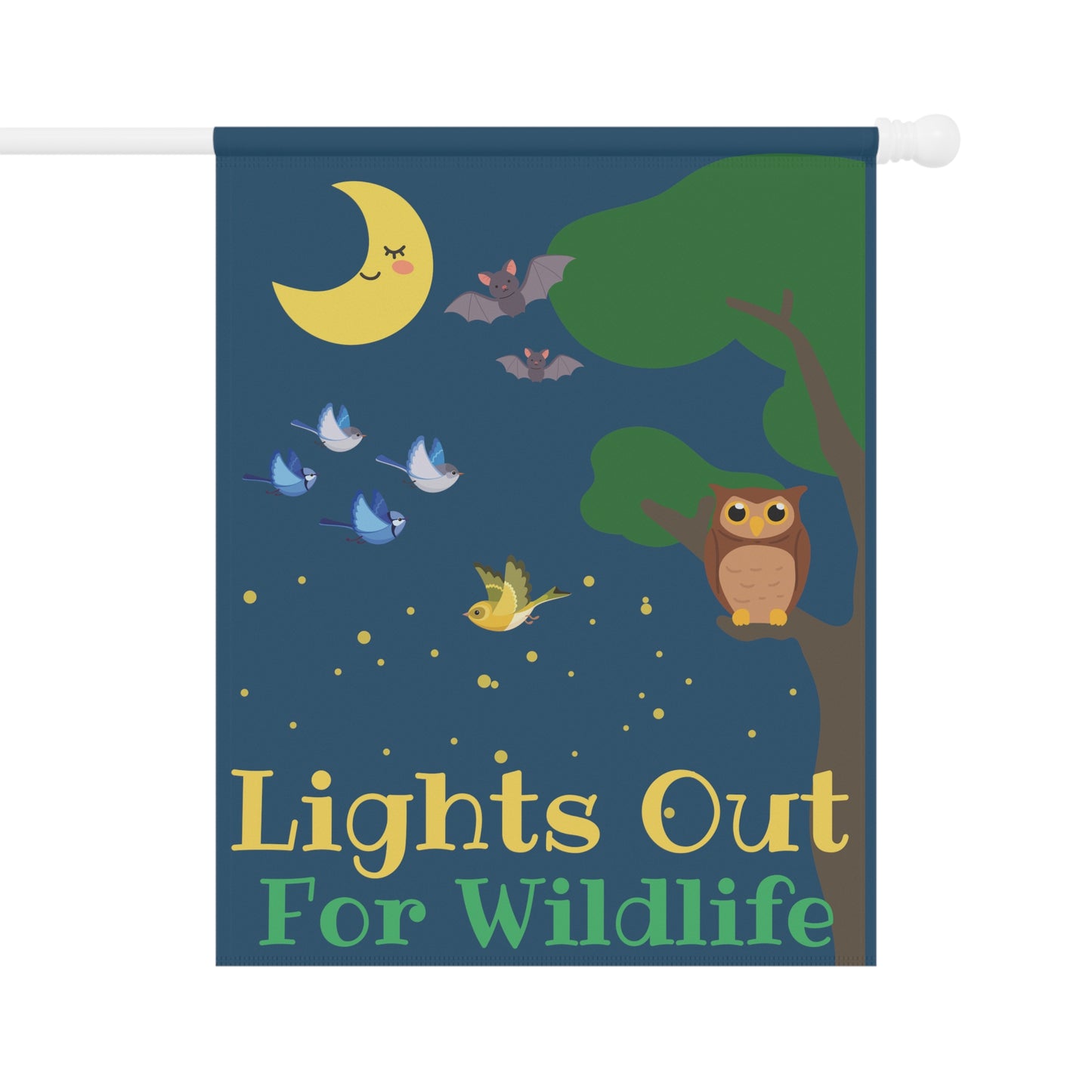 Lights Out For Wildlife Garden & House Banner