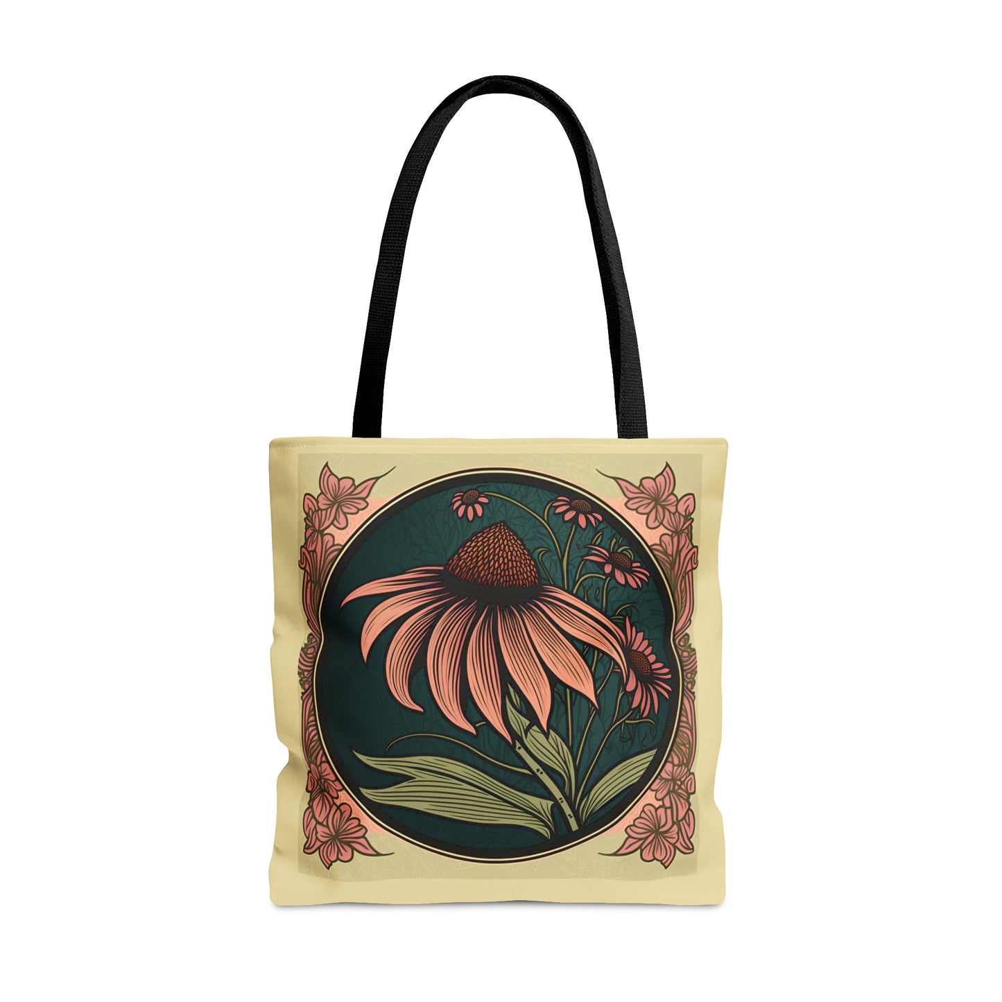 Art Nouveau Coneflower Tote Bag