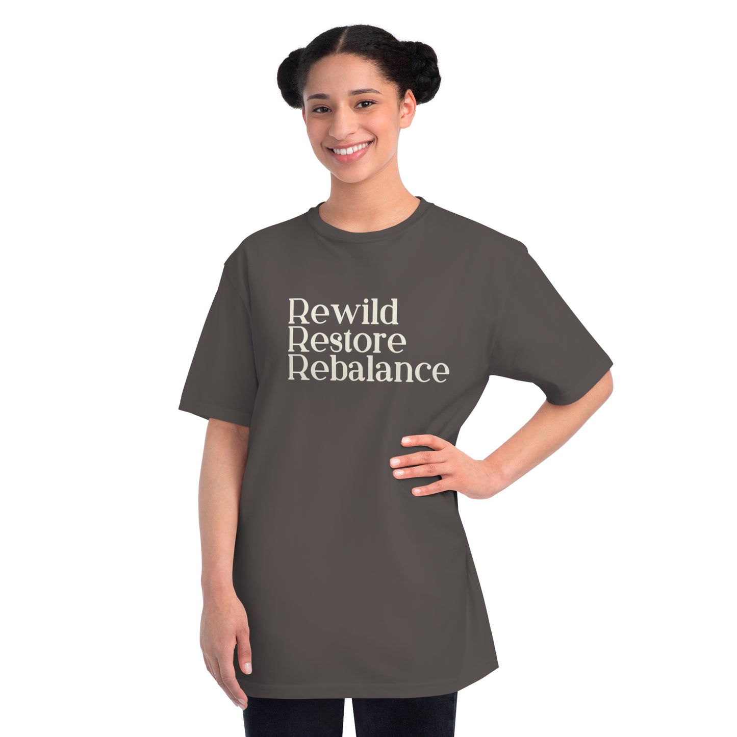 Rewild Restore Rebalance Eco-Friendly Organic Unisex  T-Shirt