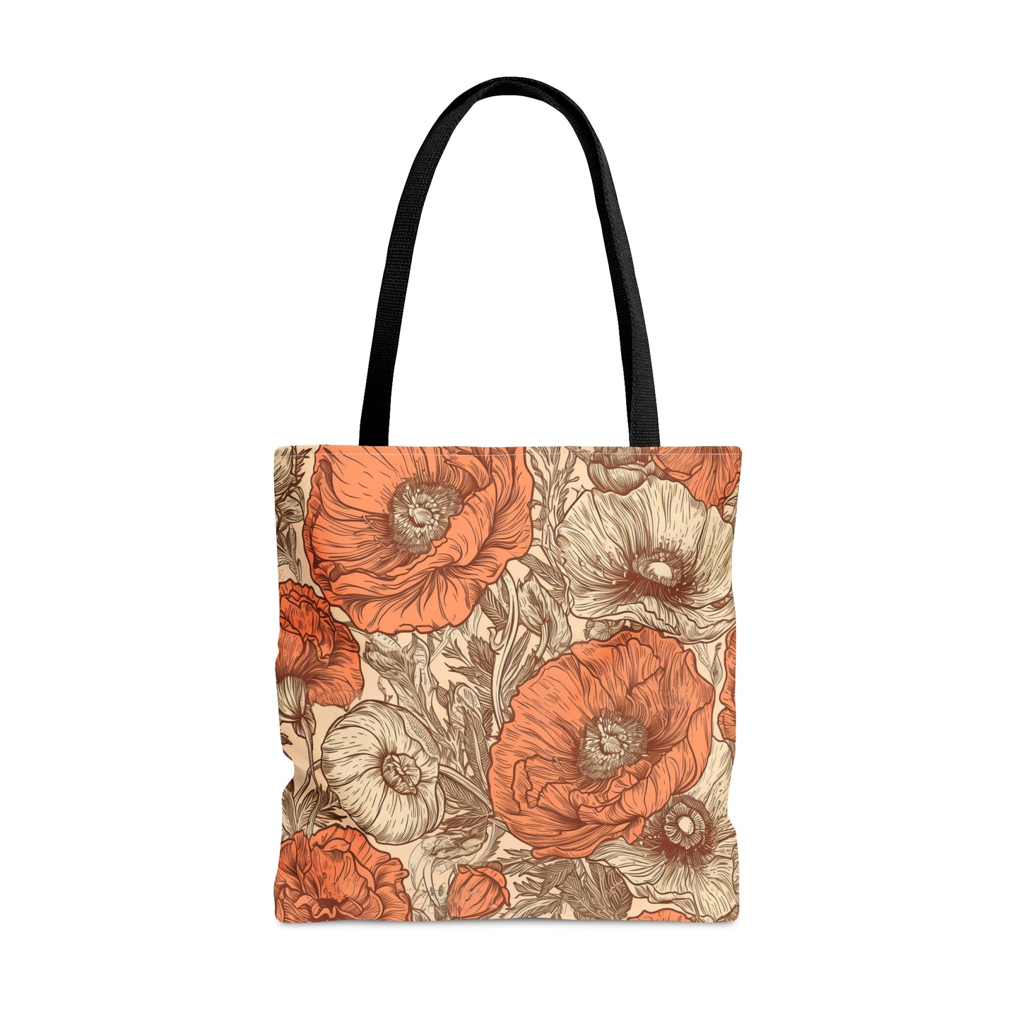 Poppies Toile Tote Bag