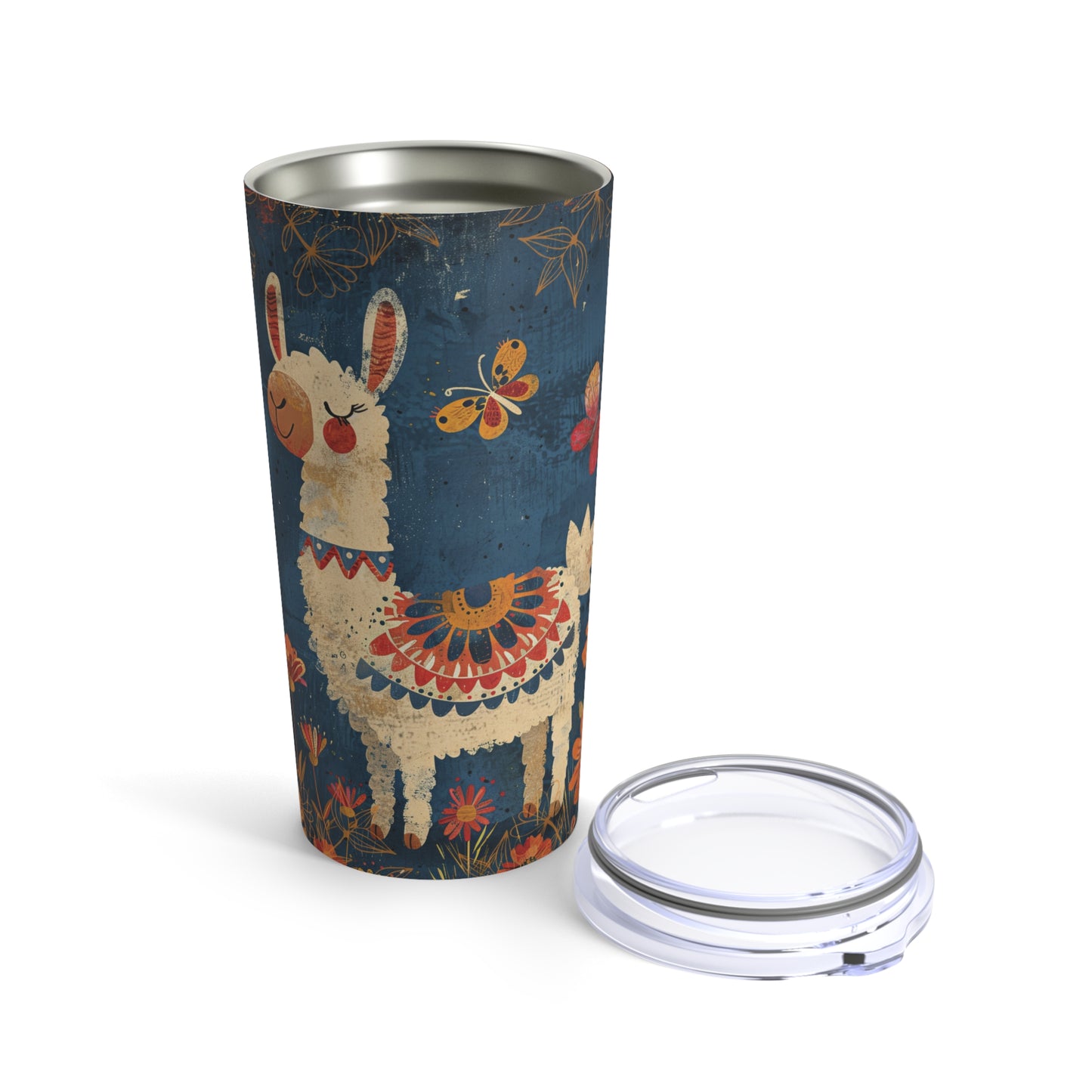 Boho Floral Drama Llama Tumbler 20oz