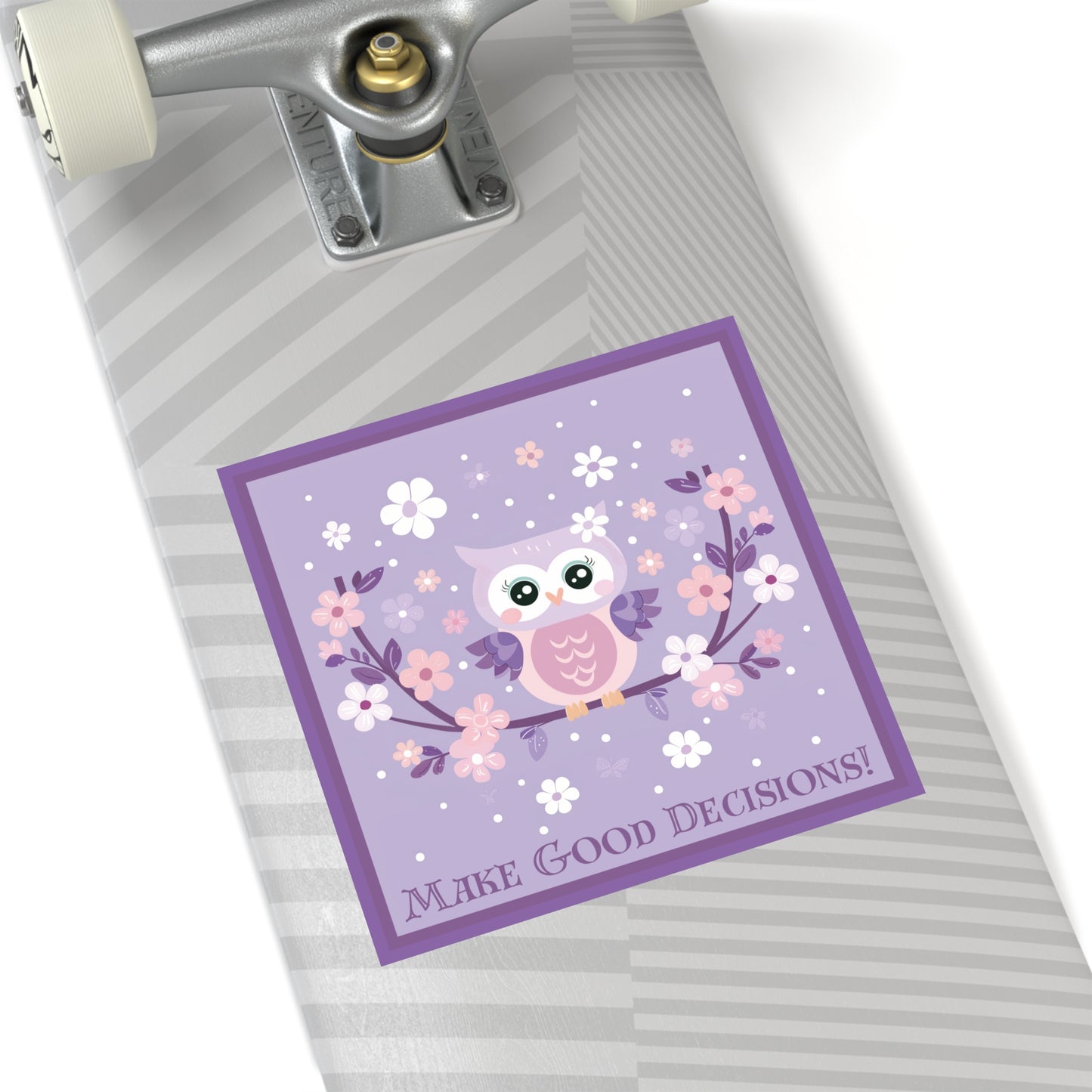 Make Good Decisions Owl Stickers, Indoor\Outdoor