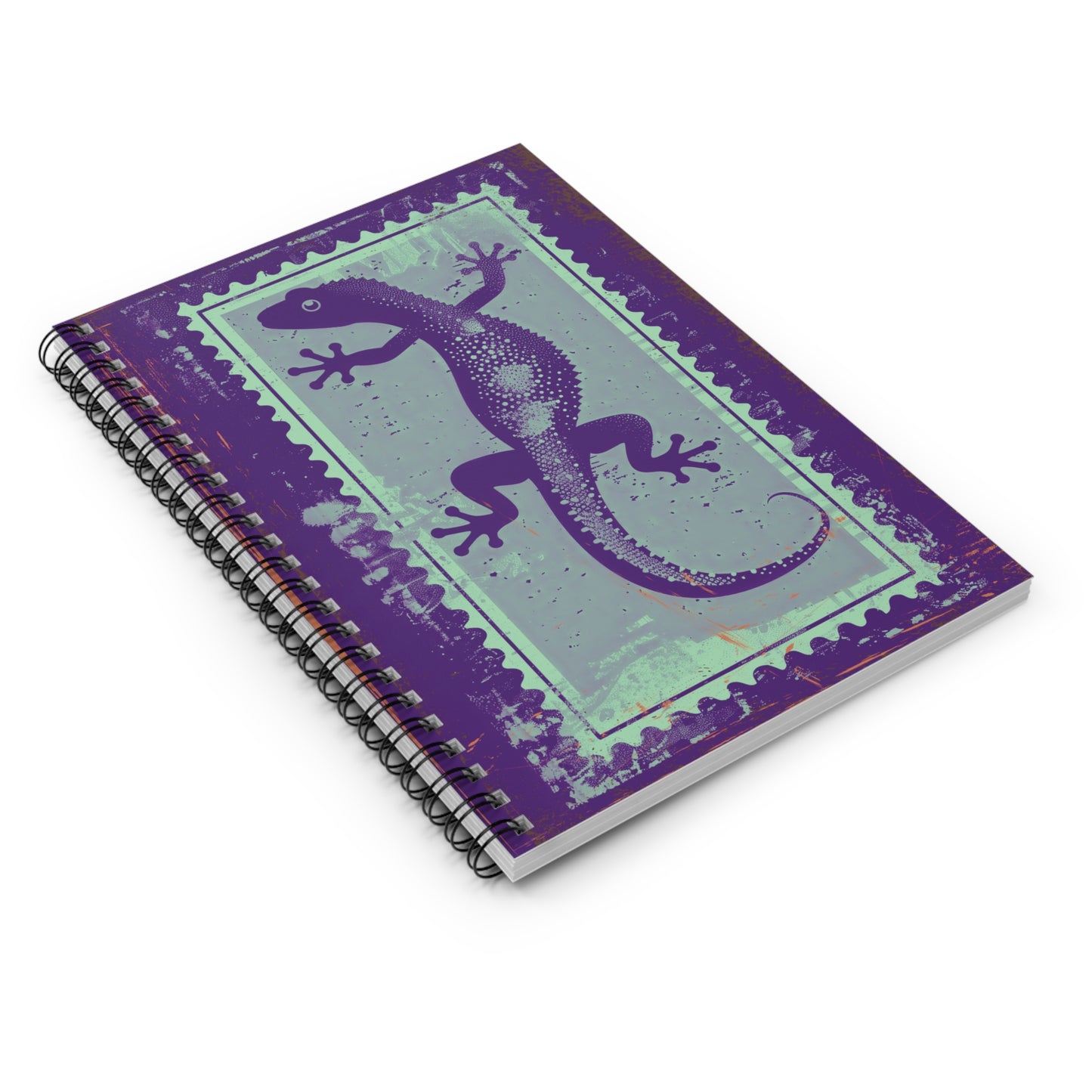 Bioluminescent Gecko Spiral Notebook - Ruled Line