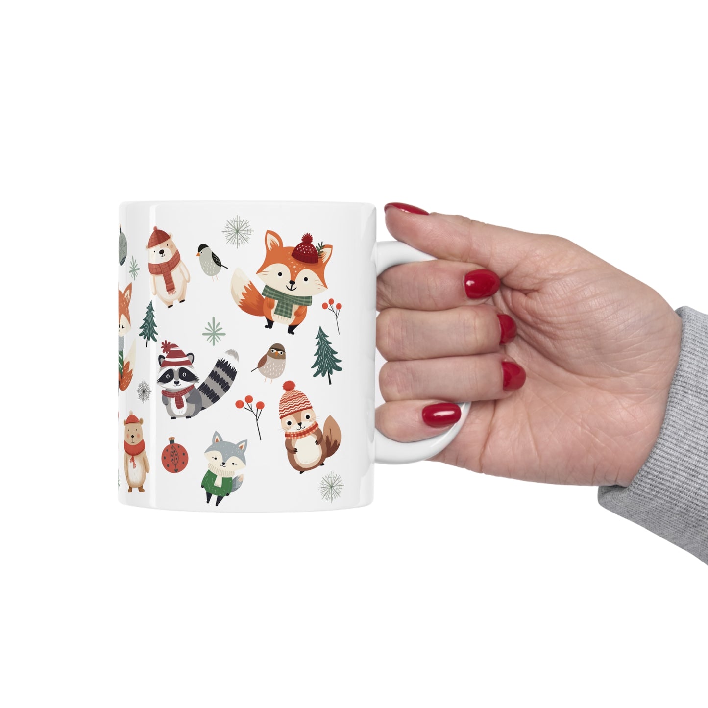 Cozy Woodland Friends Ceramic Mug 11oz