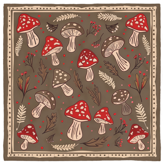 Mushroom Mayhem Bandana