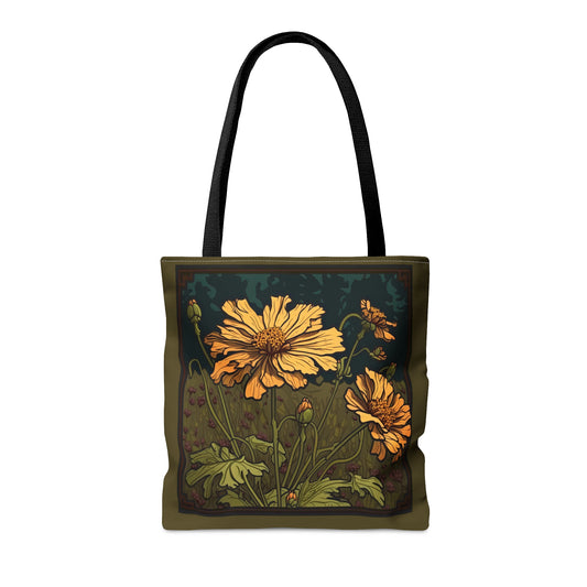 Art Nouveau Coreopsis Tote Bag