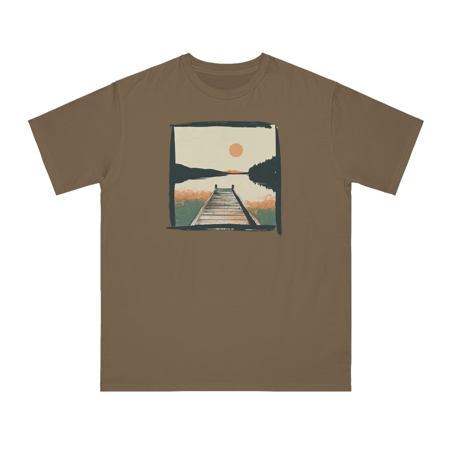 Summer Sunset Lake Organic Unisex Classic T-Shirt