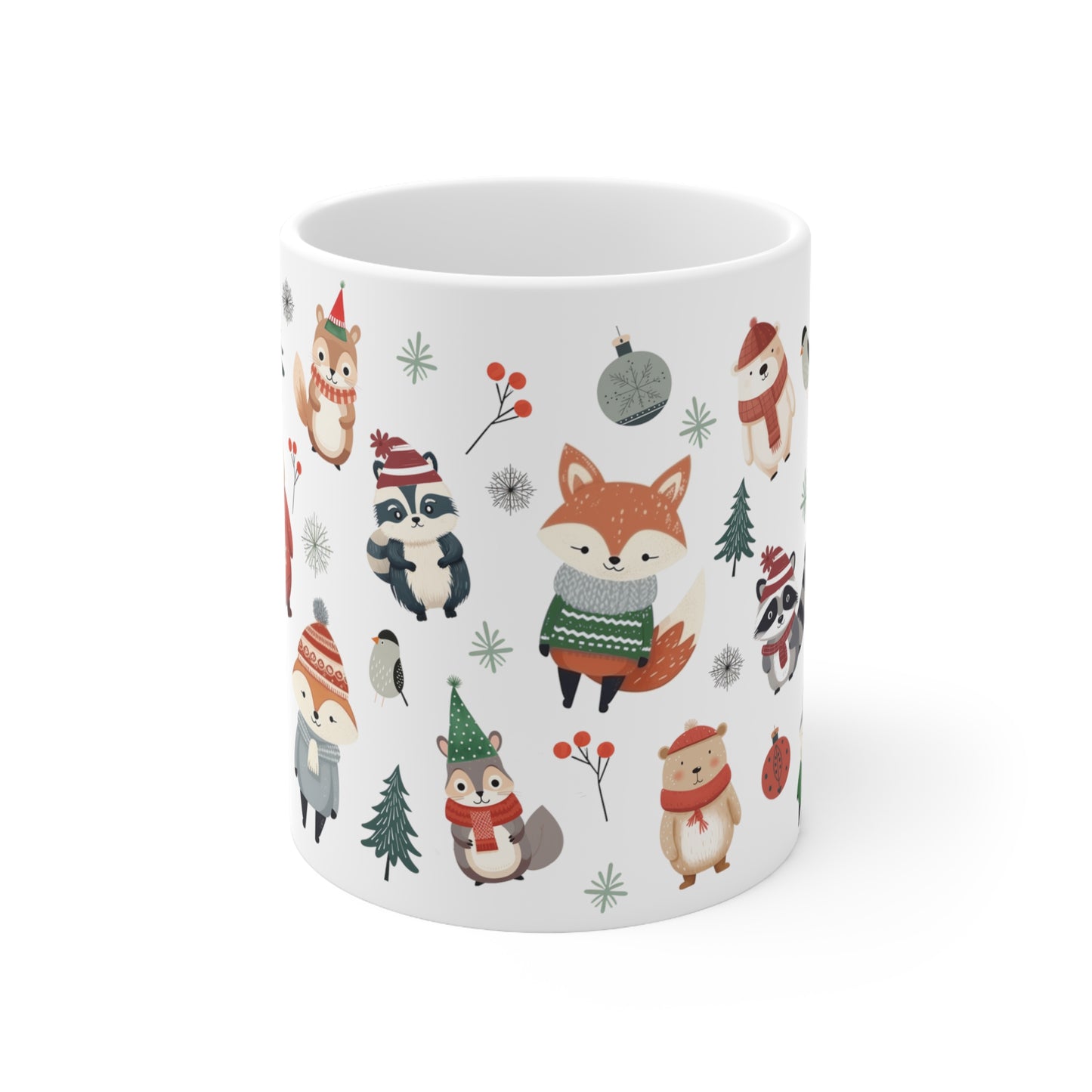 Cozy Woodland Friends Ceramic Mug 11oz