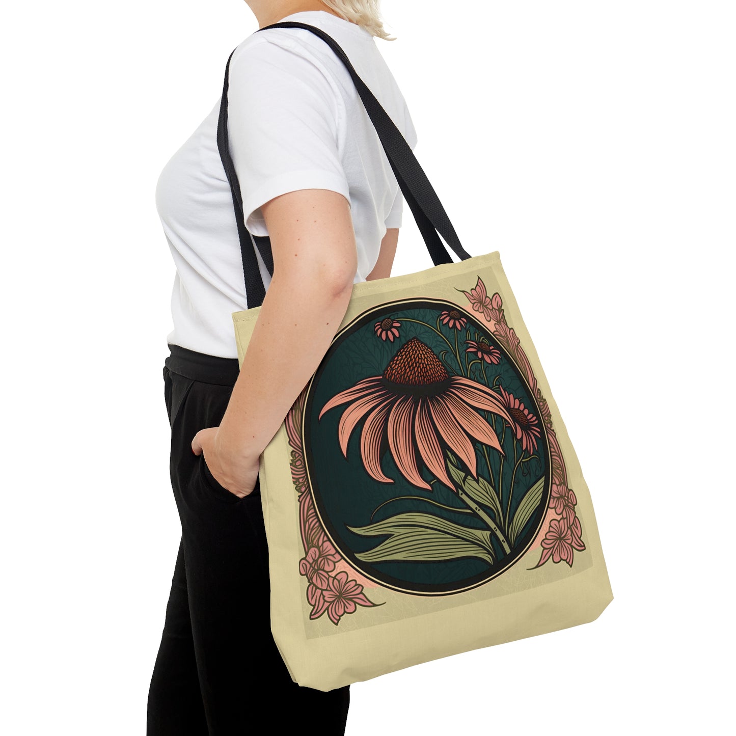 Art Nouveau Coneflower Tote Bag