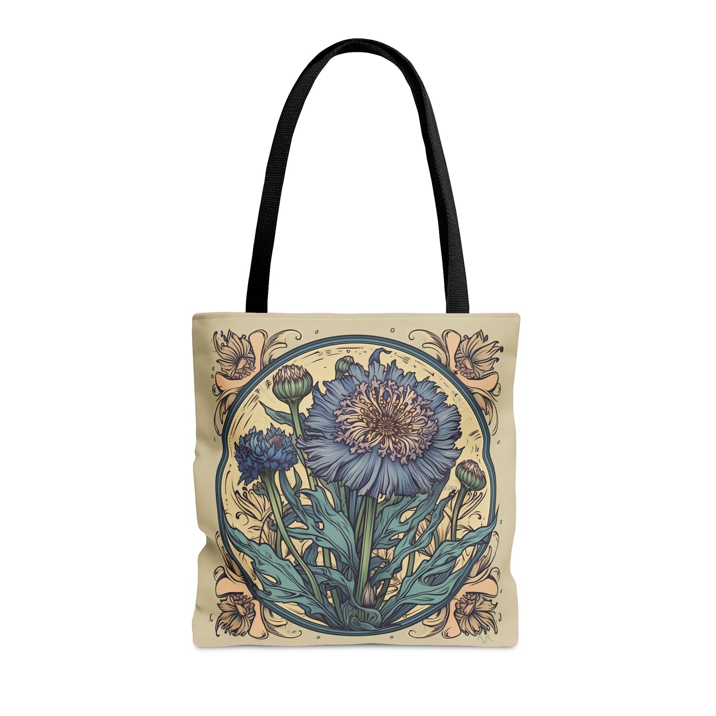 Art Nouveau Cornflower Tote Bag